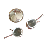 Tasses à café avec sucrier