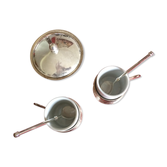 Tasses à café avec sucrier