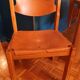 Maison Regain table ronde et chaises en orme massif
