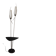 1950s Modernist Floor Lamp with Reading Light, brass and filigree glass.