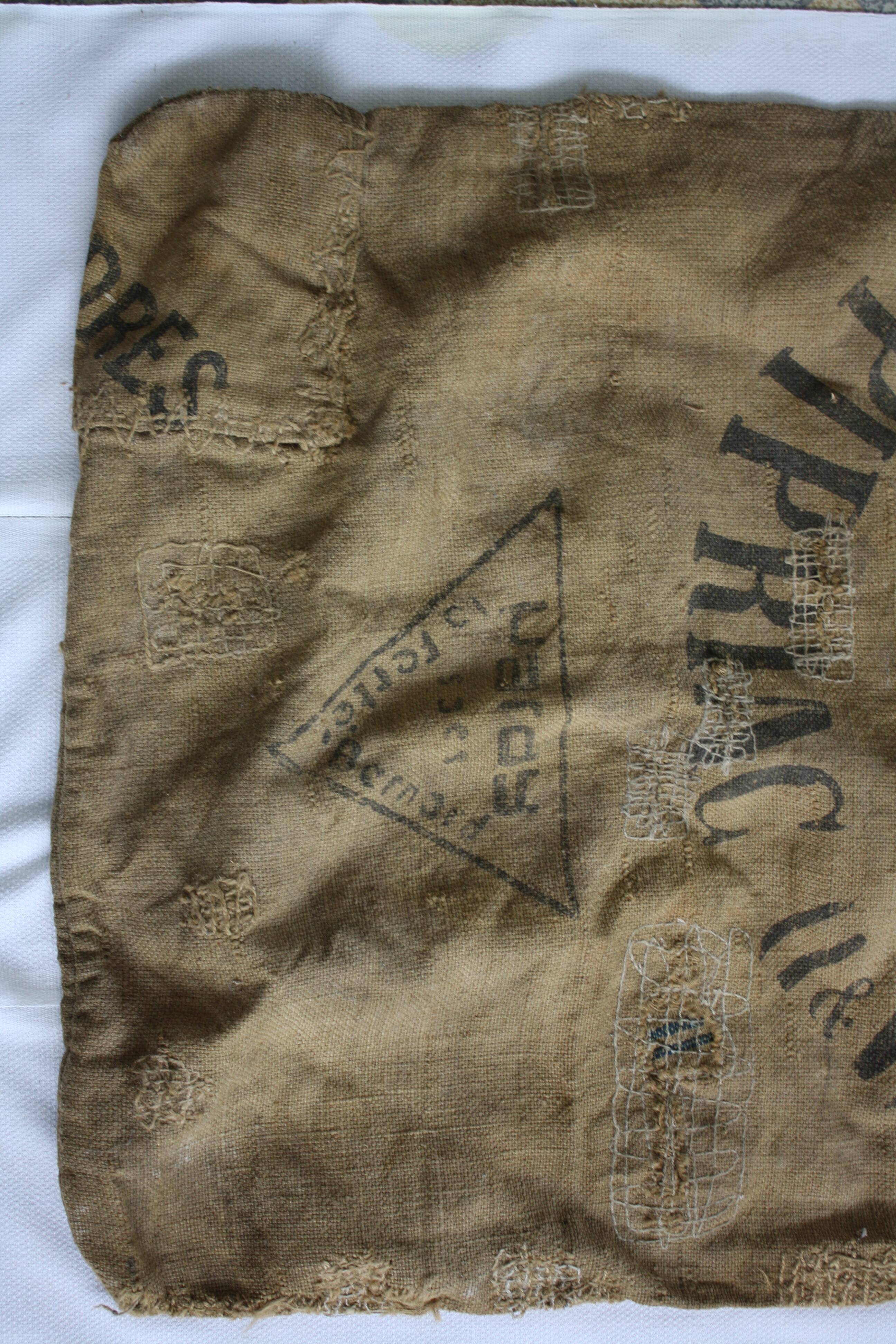 Burlap sack flour mill Thomas Brittany