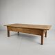 Antique 19th century French farmhouse oak coffee table