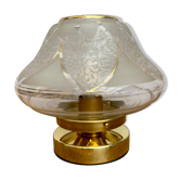 White and gold vintage art deco globe pose lamp