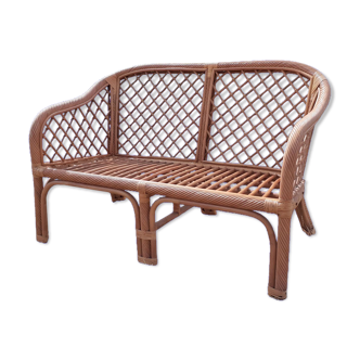 Rattan bench