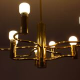 Lustre vintage régence en laiton