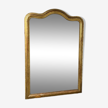Large old golden mirror