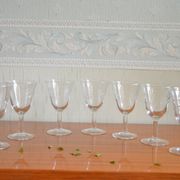 Lot de 7 verres à pied motif herbes folles
