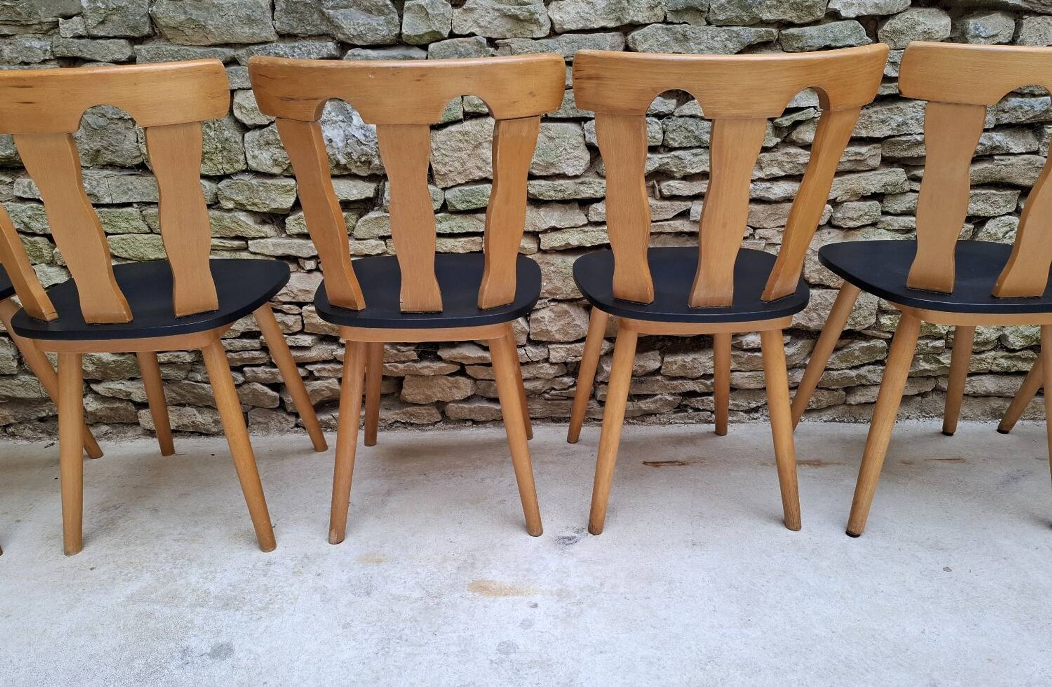 Set of 12 bistro chairs