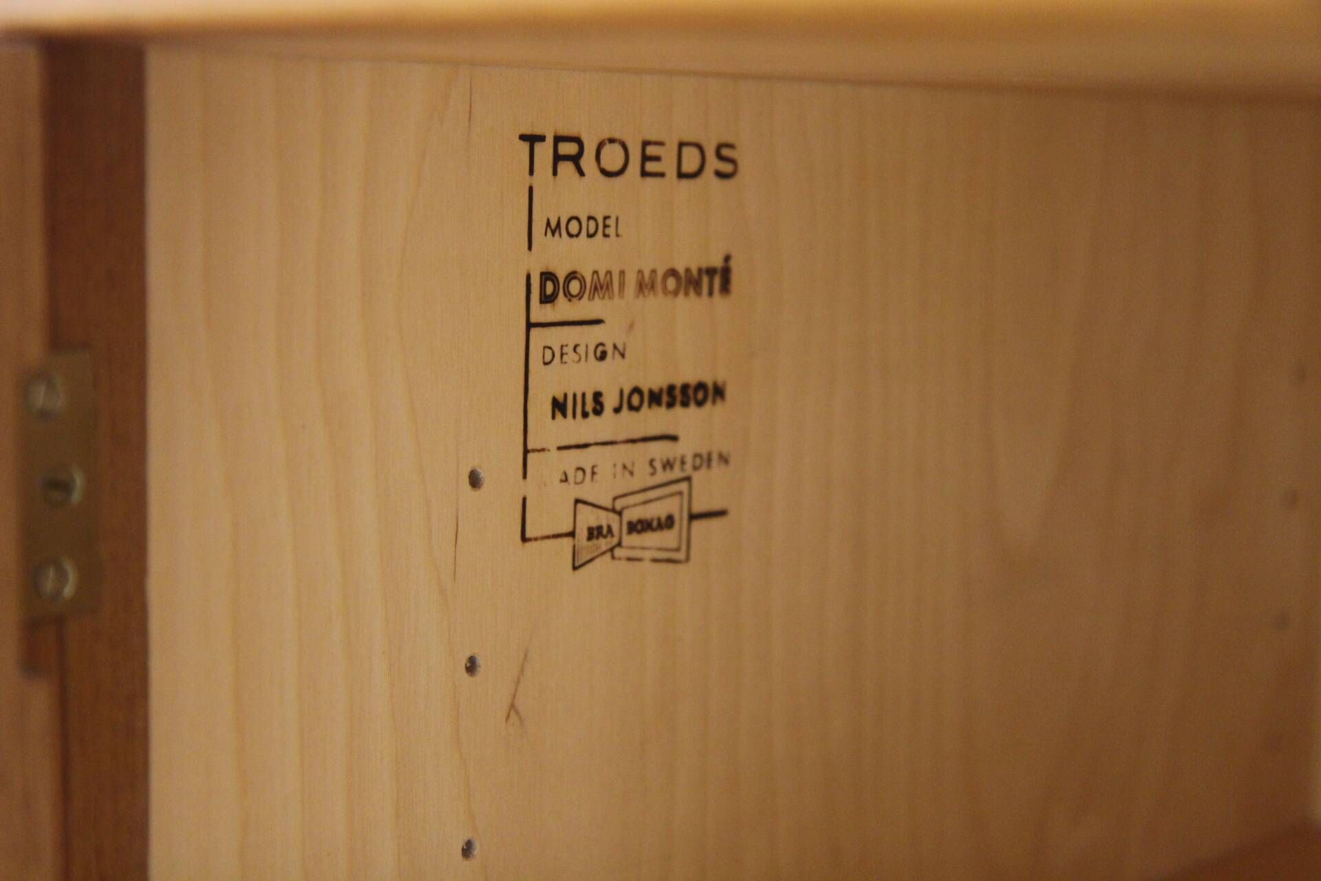 "Domi Monté" bookshelf in teak, Nils Jönsson, Sweden, 1960