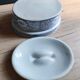Oval Vintage Terrine in Blue and White Porcelain, Casserole with Lid