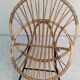 Vintage rattan armchair from the 50s and 60s.