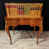 Louis XV Style Marquetry Stepped Desk