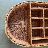 Vintage Rattan Serving Tray