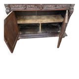 Monumental hunting buffet in carved oak