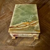 Onyx catchall box from the 1960s, vintage Italy.