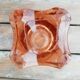 Vase verre rose