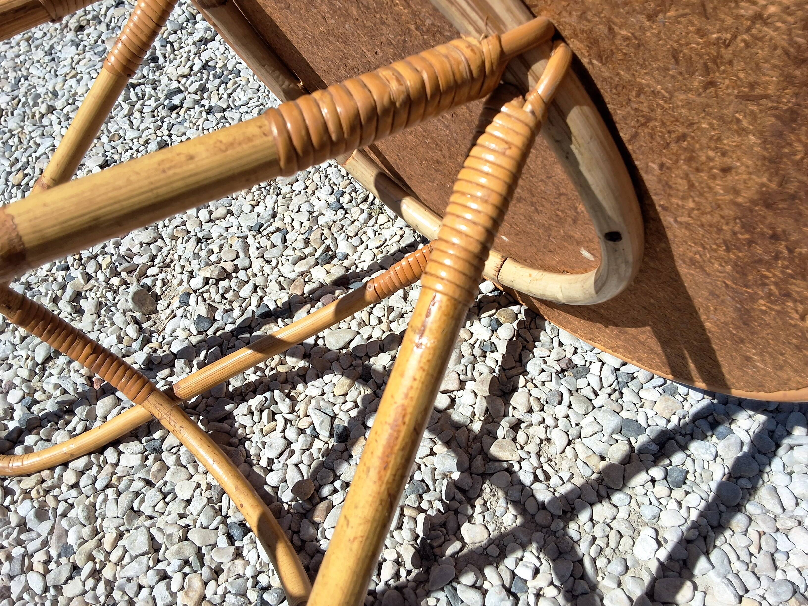 Rattan coffee table