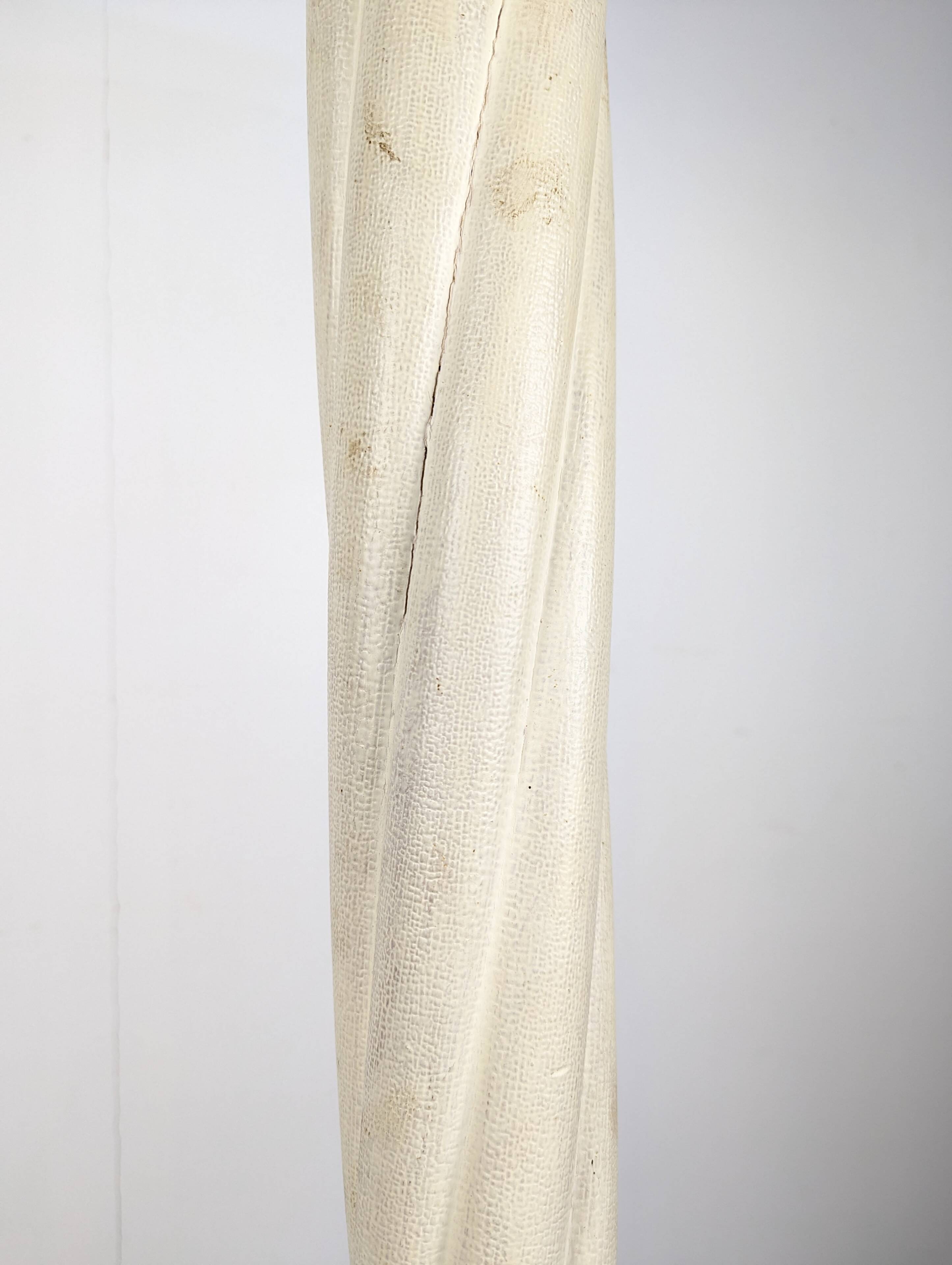 1950s floor lamp with alabaster shade