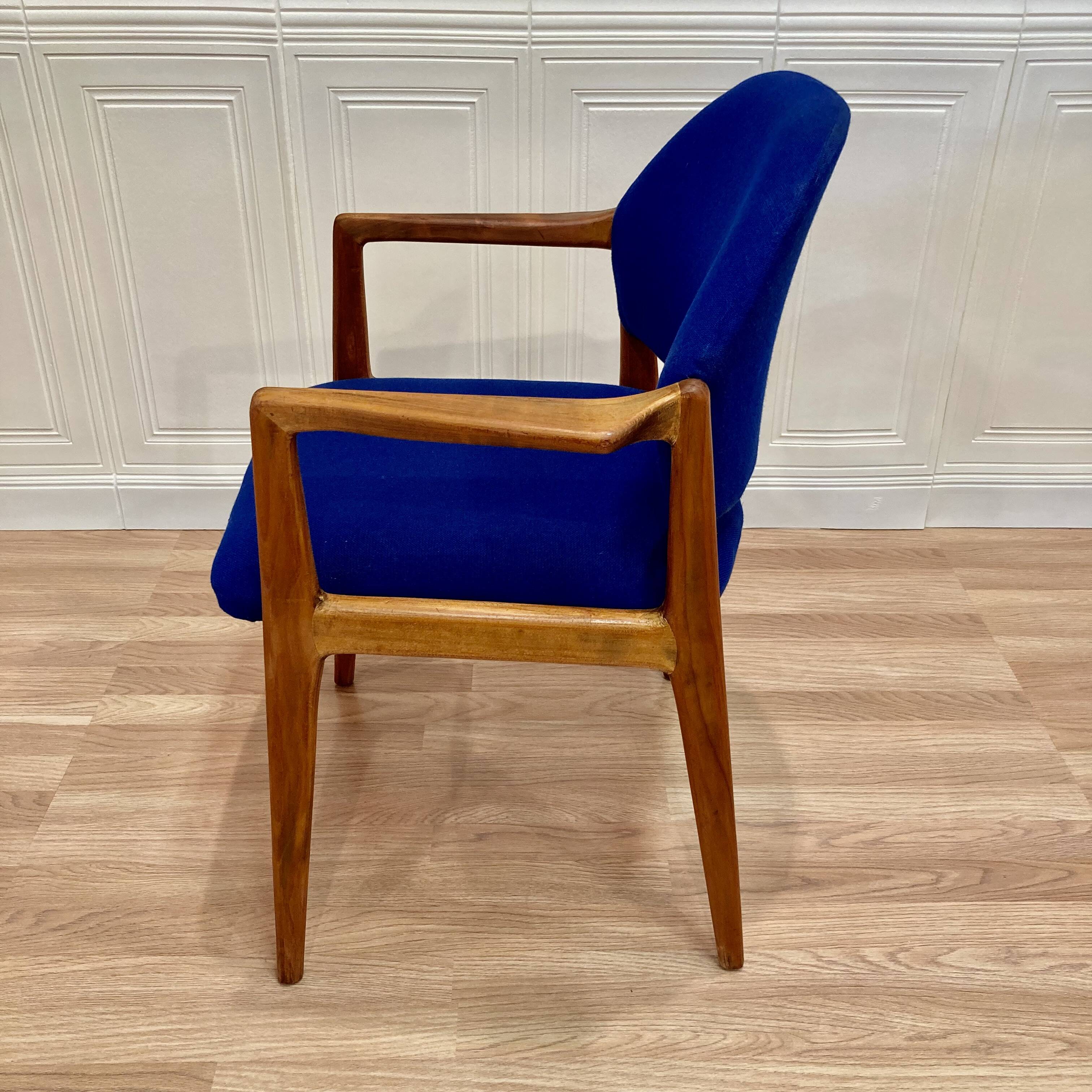 Suite of 4 designer armchairs 1950 "Hartmut Lhomeyer".