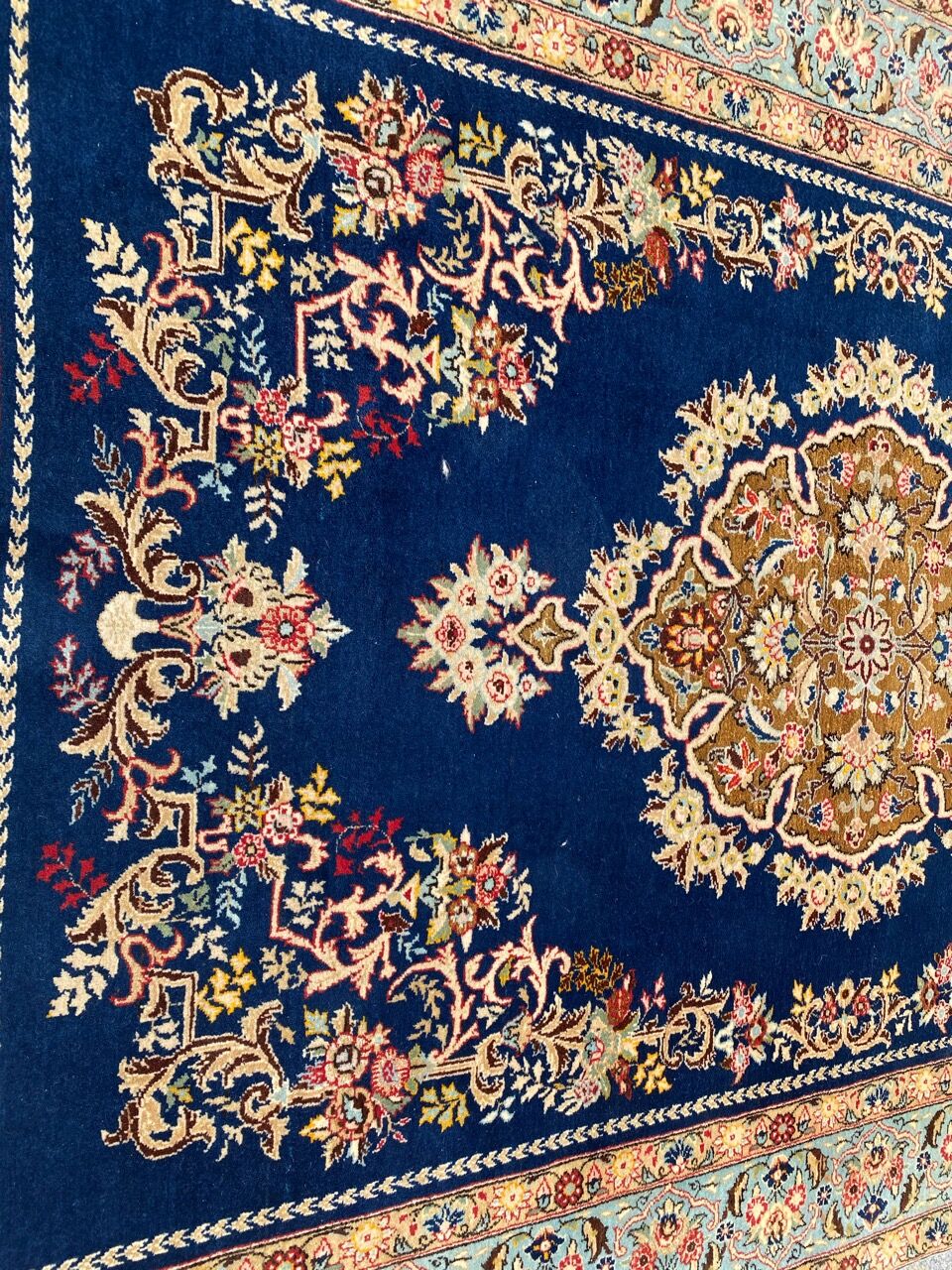 Persian carpet Ghoom wool and silk 138x214 cm