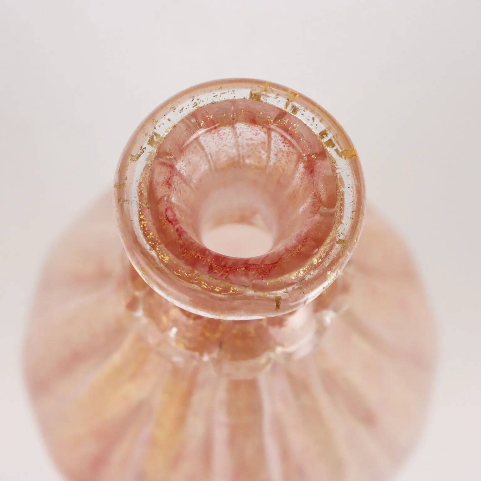 Seguso Man glass bottle. Italy 1950s.