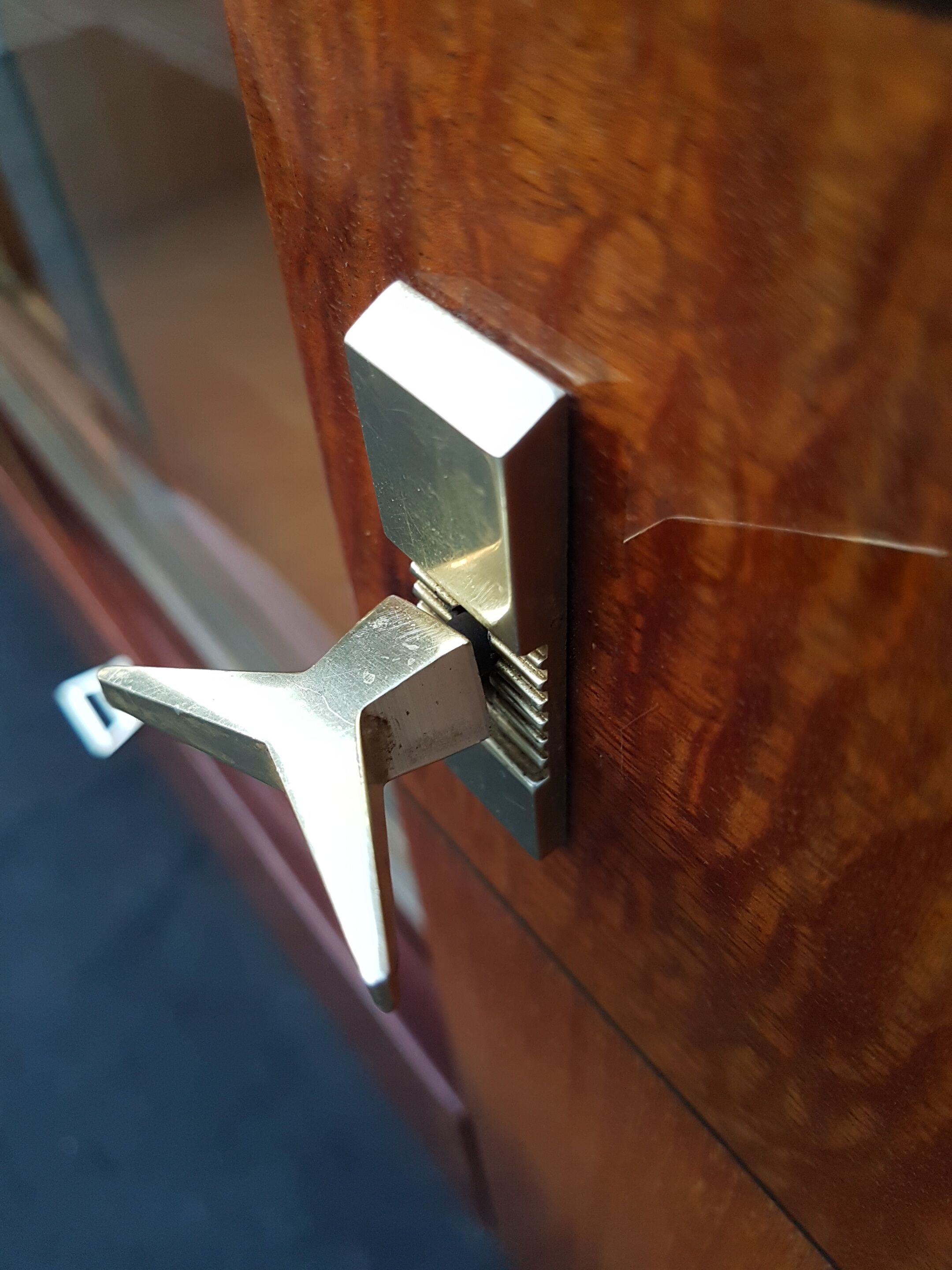 Mahogany, sycomore and brass sideboard, 1961