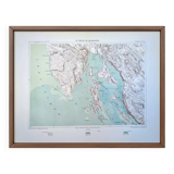 Kvarner Bay, Croatia. Original map printed in 1878.