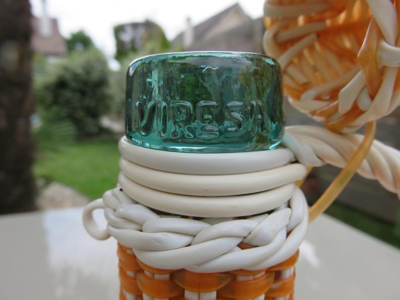 Viresa scoubidou bottle 60 70s