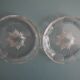 Val St Lambert crystal coasters for bottles