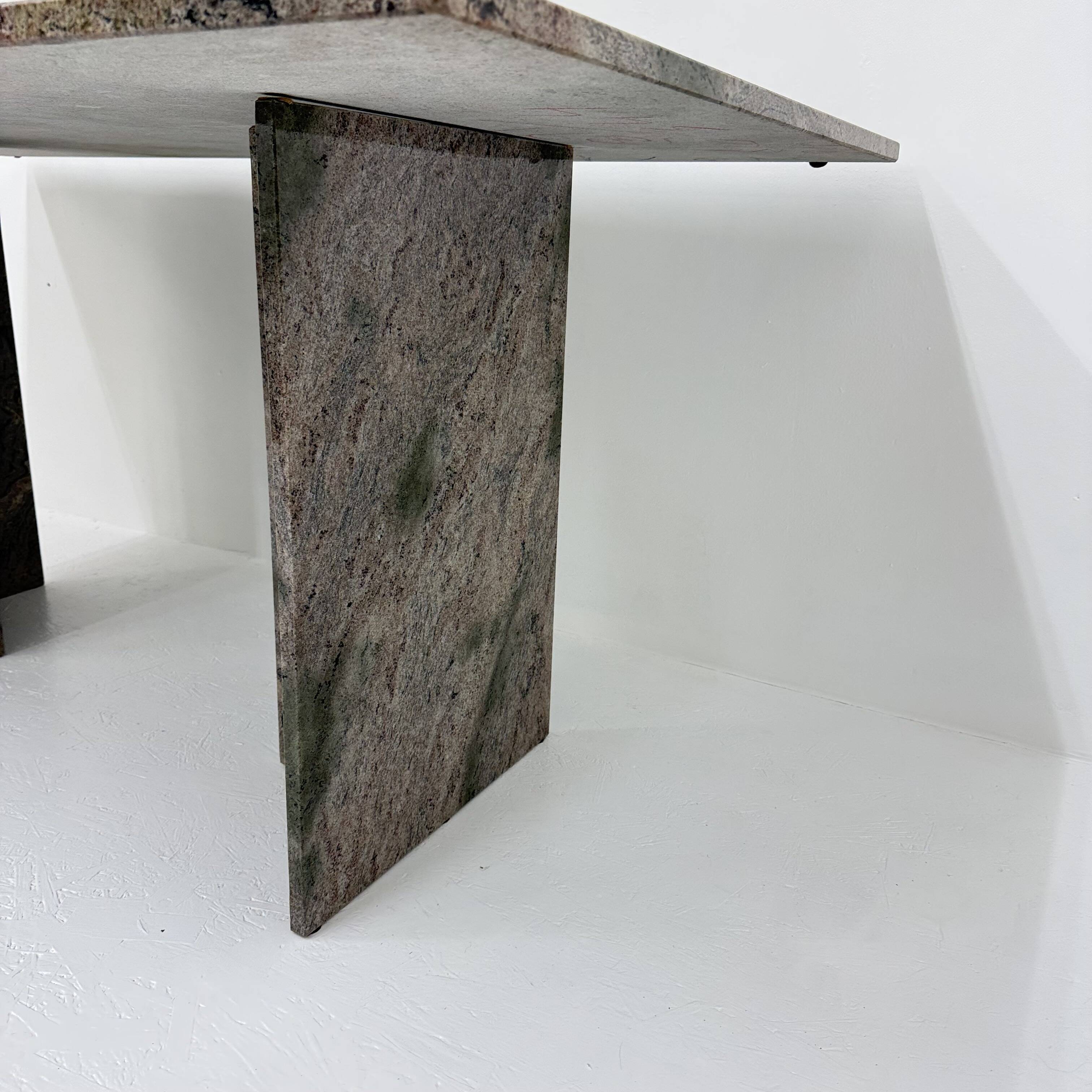 Mid-century modern granite dining table , 1970s