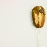 Vintage mid century brass sconce with butterfly