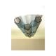 Paire d'appliques Tronchi en verre de Murano gris et bleu clair par Simoeng