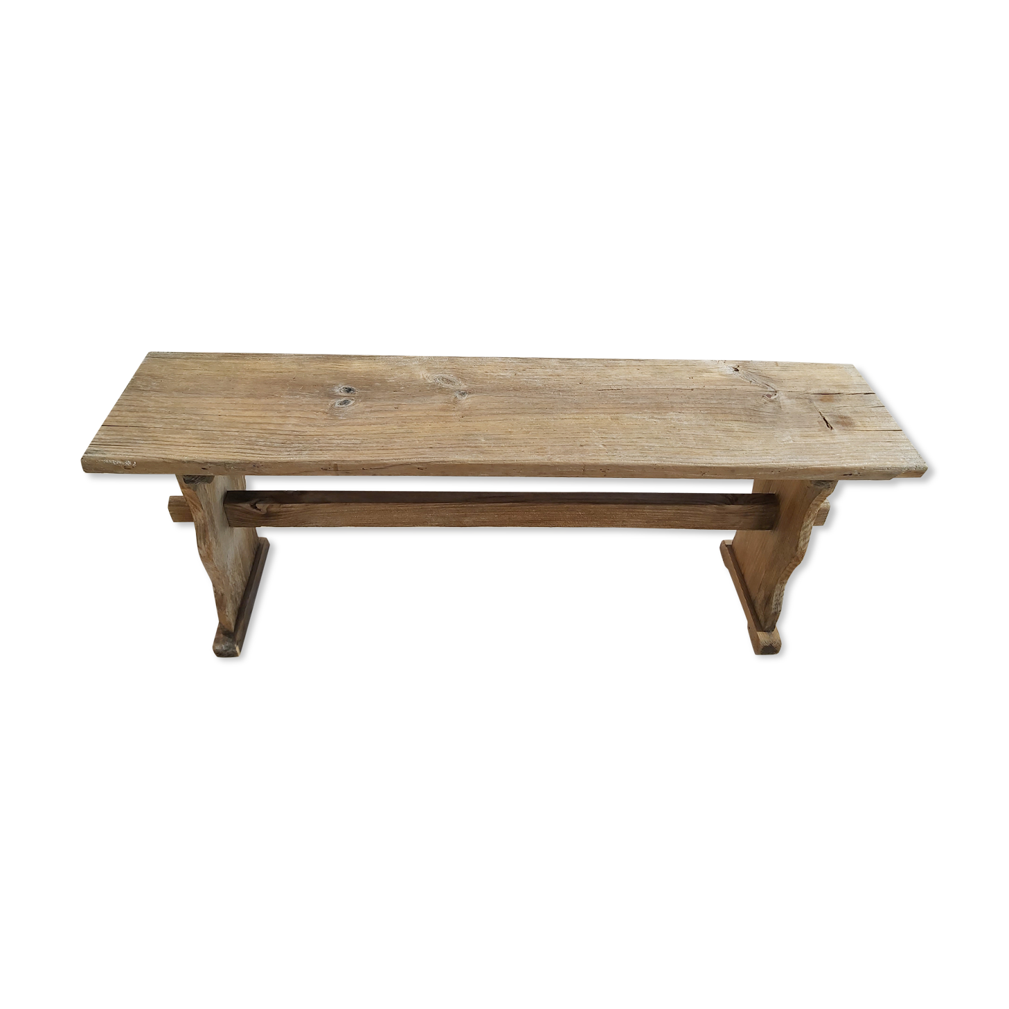Rough wood bench 113 cm