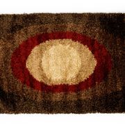 NOS Scandinavian design viscose rya rug by Axeco Svenska AB. 199 x 144 cm = 78 x 57 in