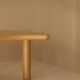 Vintage solid oak modular petal coffee tables circa 1980