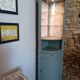 Vitrine vaisselier d'angle vert bronze