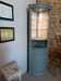 Vitrine vaisselier d'angle vert bronze