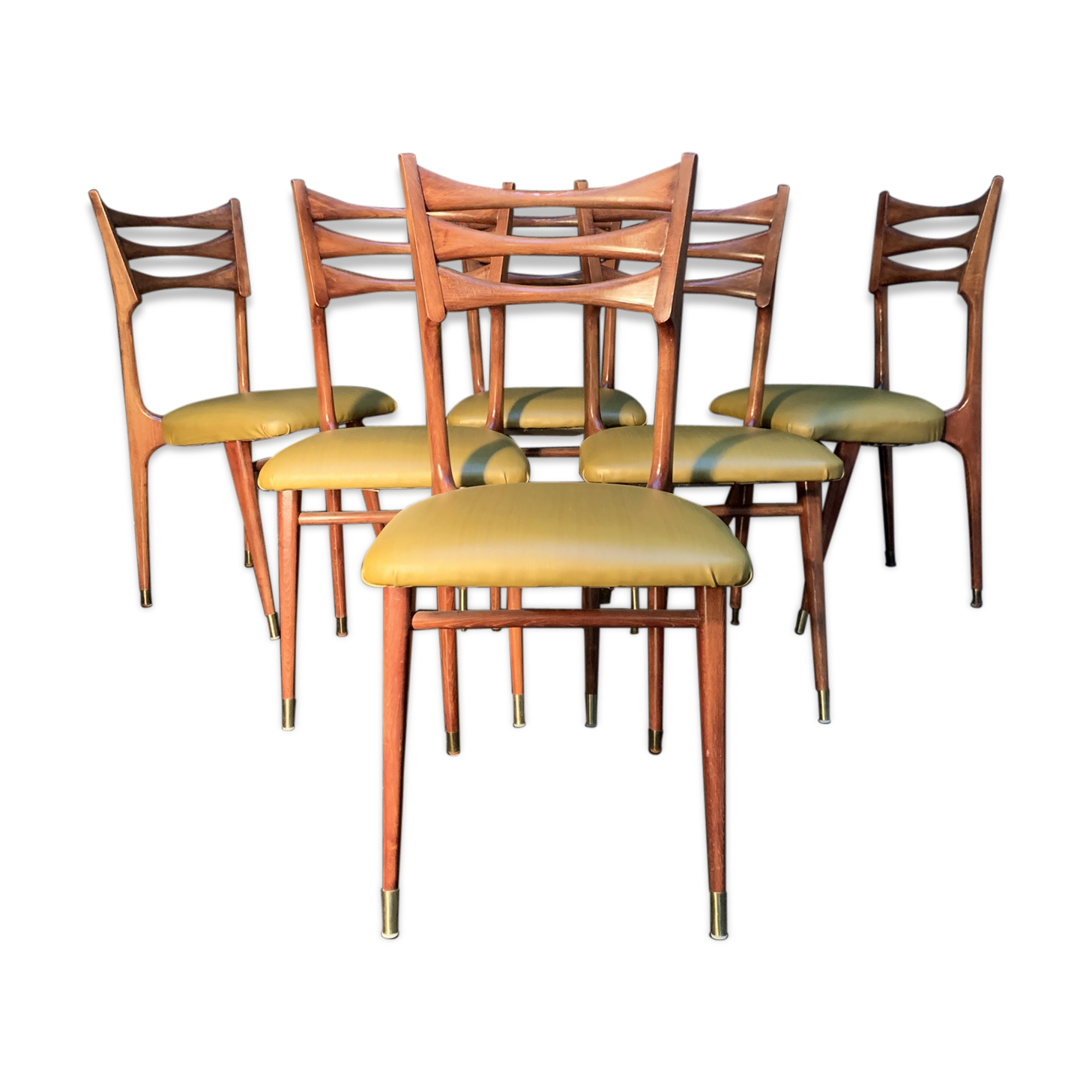 Stella, suite of 6 chairs design 1960