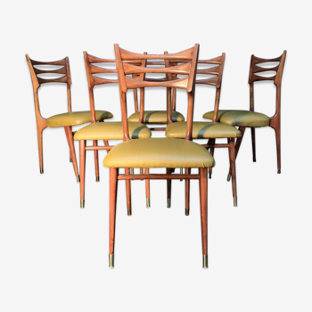 Stella, suite de 6 chaises design 1960