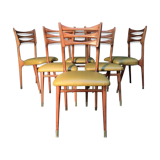 Stella, suite of 6 chairs design 1960