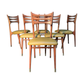 Stella, suite de 6 chaises design 1960