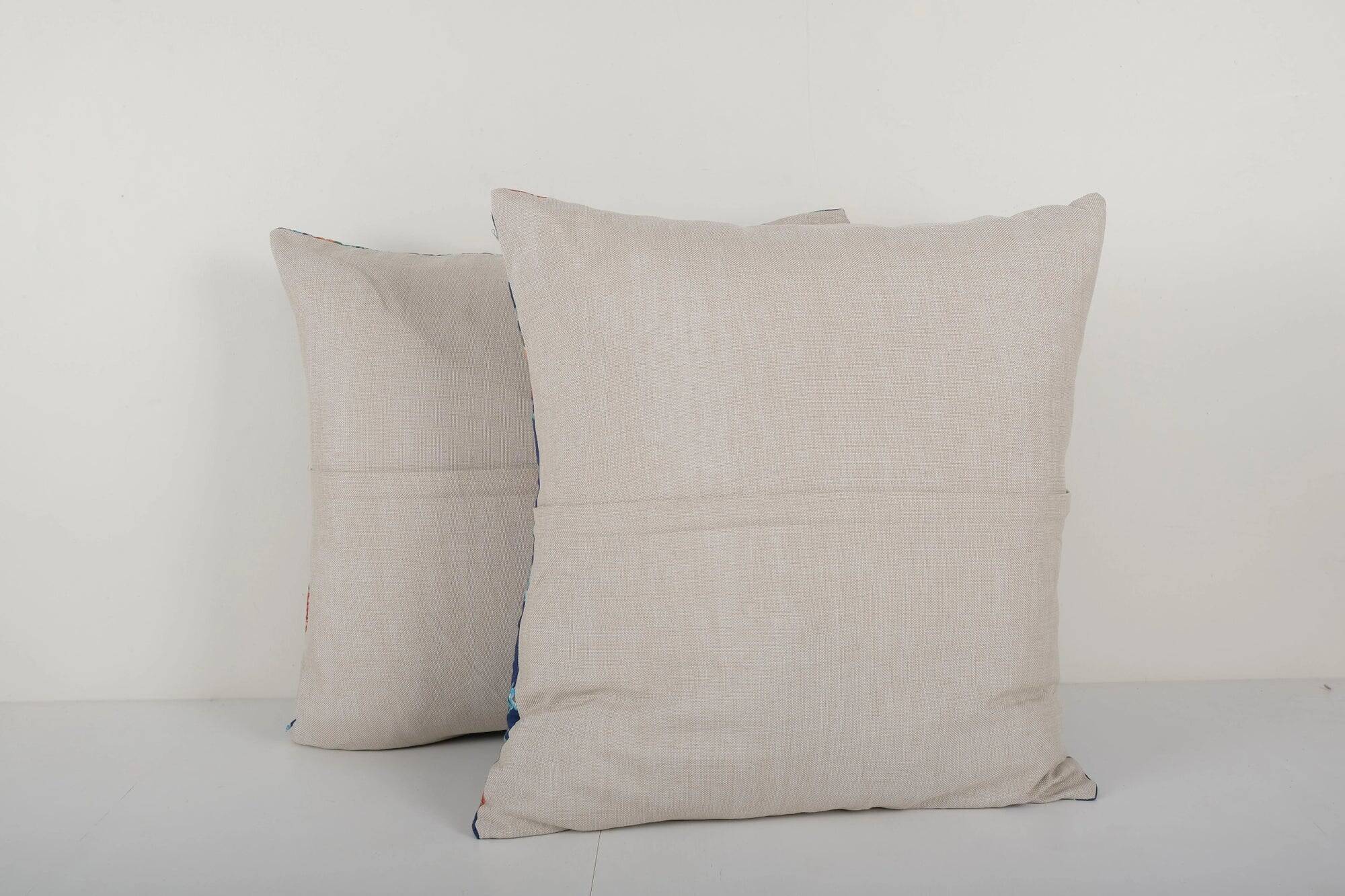 Set of 2 vintage Turkish cushion covers 61x61 cm