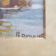 Tableau vintage, peinture signée R. Durand
