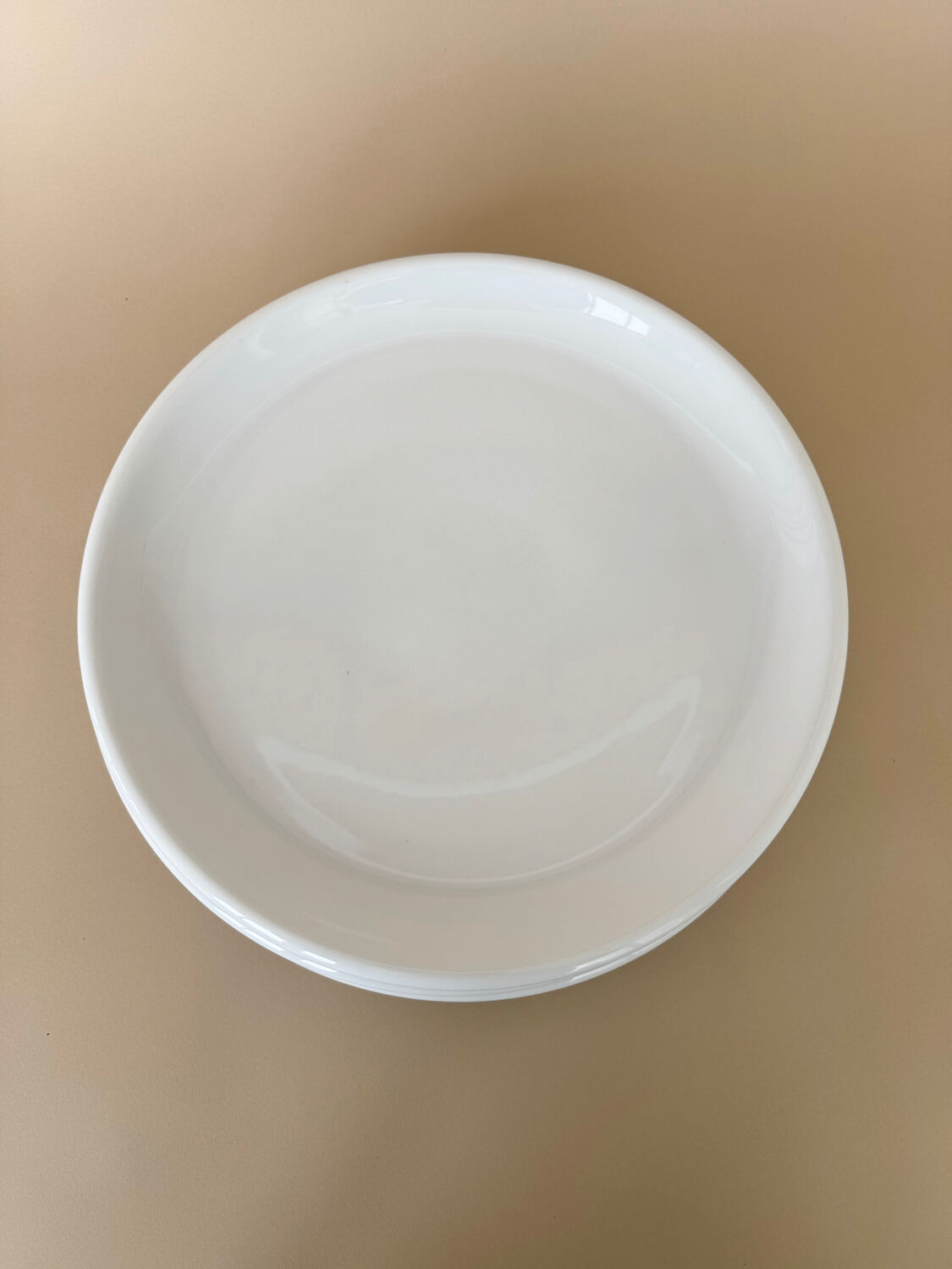 Set of 6 Vintage IKEA x Rondo white porcelain hollow dinner plates