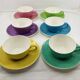 6 Vintage Cups and 6 Saucers Digoin Sarreguemines Basket Model