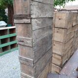 Wooden workshop shelf