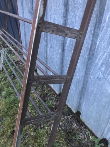 Industrial iron floor early 1900 (solid tubes + ladders) ideal library or storage