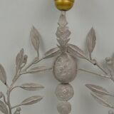 Set of 3 wall sconces in painted metal