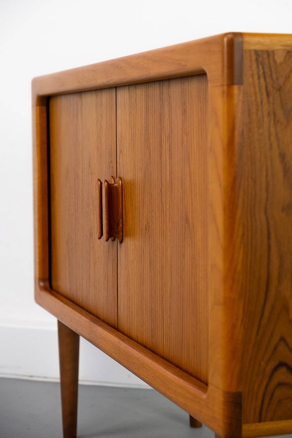 Danish Teak Sideboard with Tambour Doors from CFC Silkeborg, 1980s