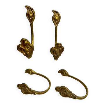 Bronze coat hooks